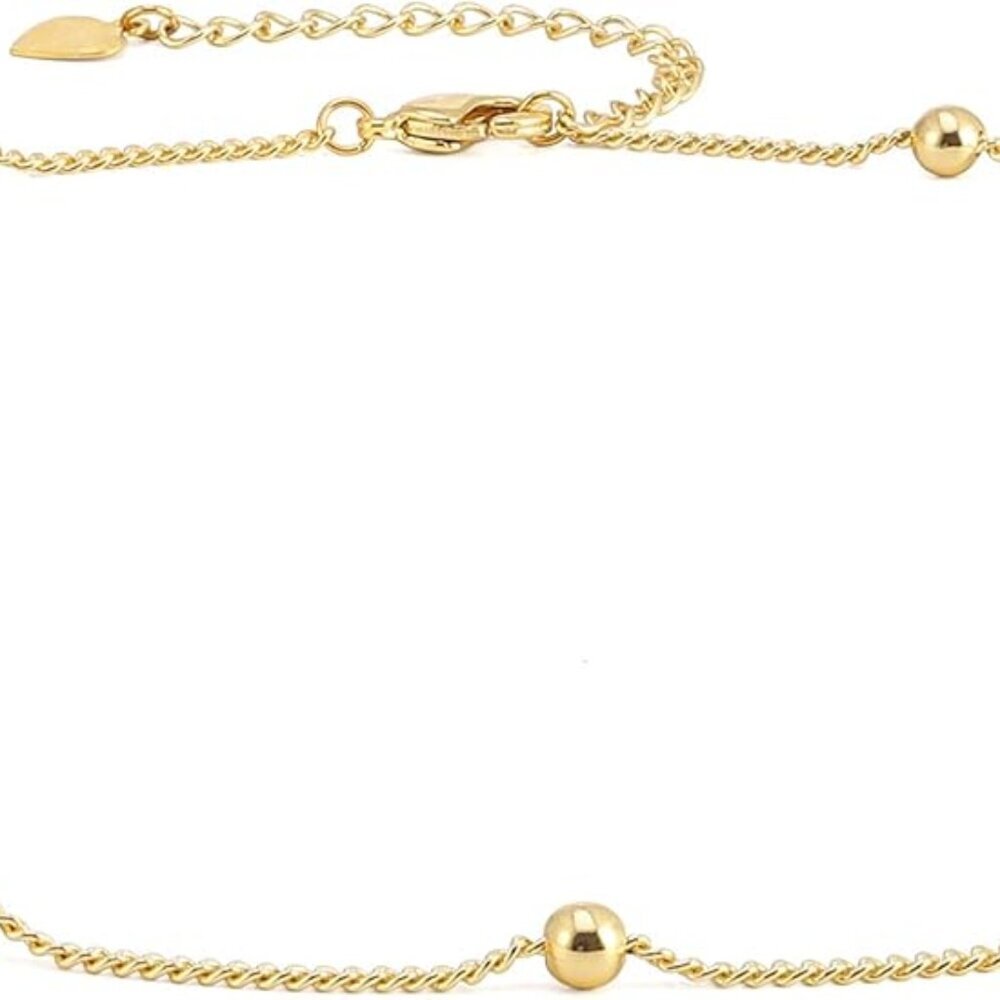 18K Gold Plated Paperclip Chain Choker Satellite Chain Freshwater Cultured Biwa